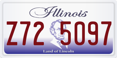 IL license plate Z725097