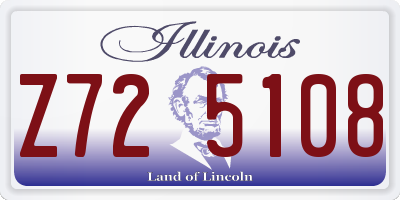 IL license plate Z725108