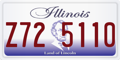 IL license plate Z725110