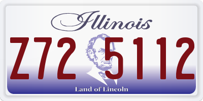 IL license plate Z725112