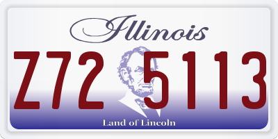 IL license plate Z725113