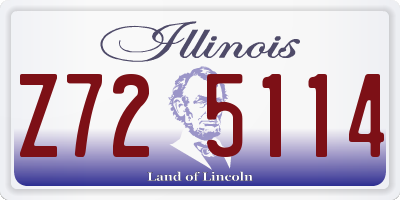 IL license plate Z725114