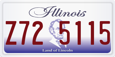 IL license plate Z725115