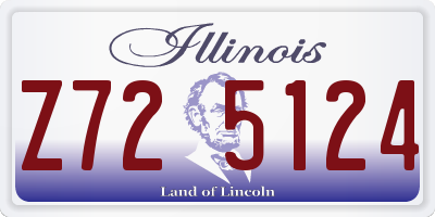 IL license plate Z725124