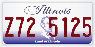 IL license plate Z725125