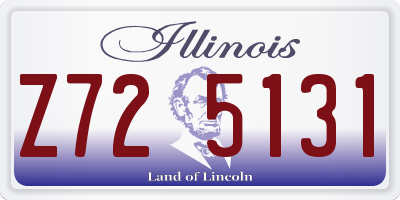 IL license plate Z725131