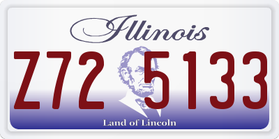 IL license plate Z725133