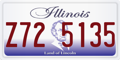 IL license plate Z725135