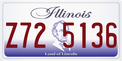 IL license plate Z725136
