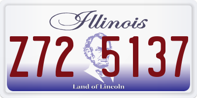 IL license plate Z725137