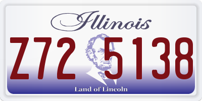 IL license plate Z725138