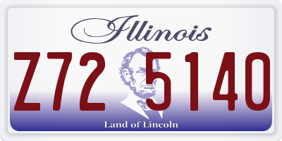 IL license plate Z725140