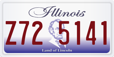 IL license plate Z725141