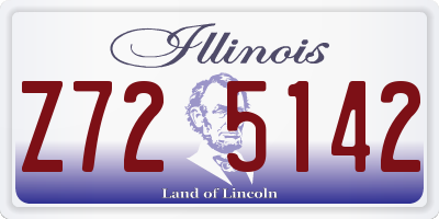 IL license plate Z725142
