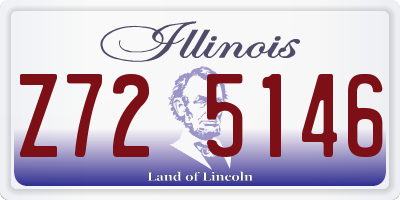 IL license plate Z725146