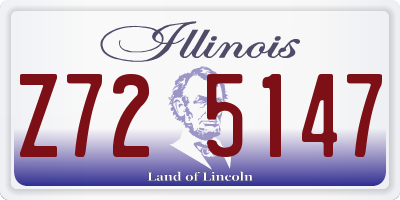 IL license plate Z725147