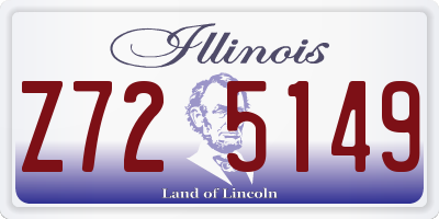 IL license plate Z725149