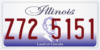 IL license plate Z725151