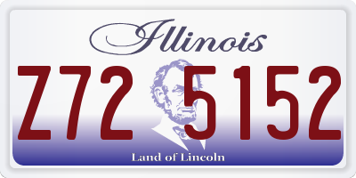 IL license plate Z725152