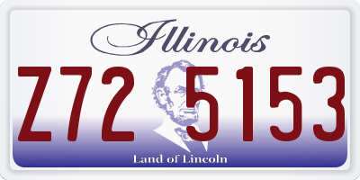IL license plate Z725153