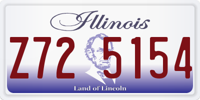 IL license plate Z725154