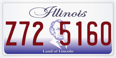 IL license plate Z725160