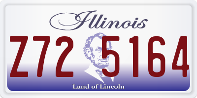 IL license plate Z725164
