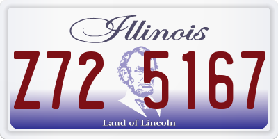 IL license plate Z725167