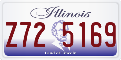 IL license plate Z725169