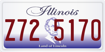 IL license plate Z725170