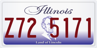 IL license plate Z725171