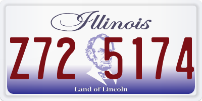 IL license plate Z725174