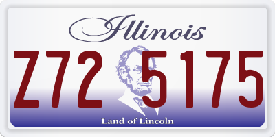 IL license plate Z725175