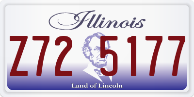 IL license plate Z725177