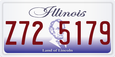 IL license plate Z725179