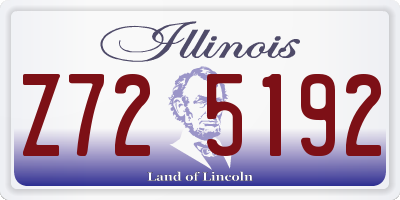 IL license plate Z725192