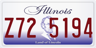 IL license plate Z725194