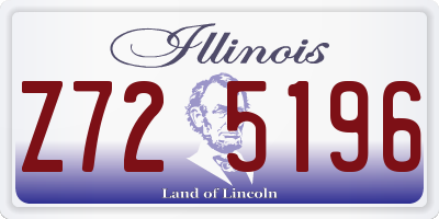 IL license plate Z725196