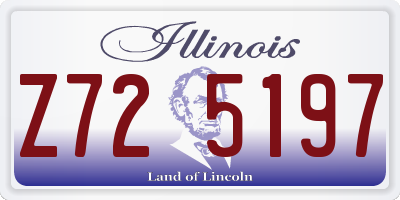 IL license plate Z725197