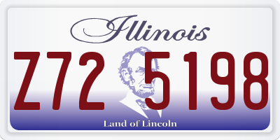 IL license plate Z725198
