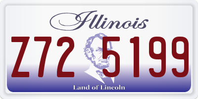 IL license plate Z725199