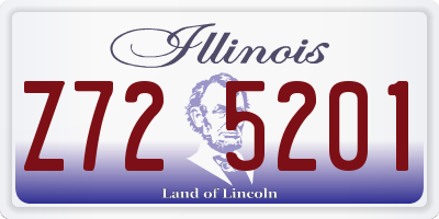 IL license plate Z725201