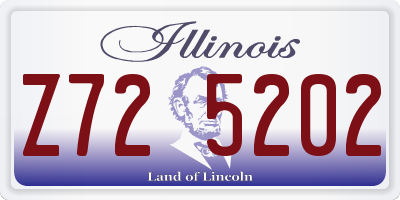 IL license plate Z725202
