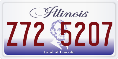 IL license plate Z725207