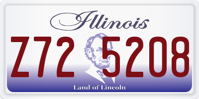 IL license plate Z725208