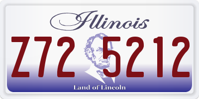 IL license plate Z725212