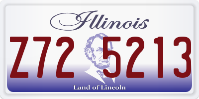 IL license plate Z725213