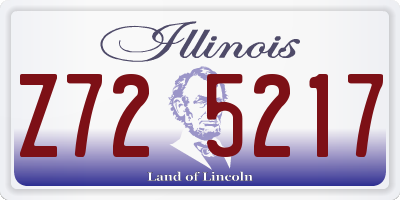 IL license plate Z725217