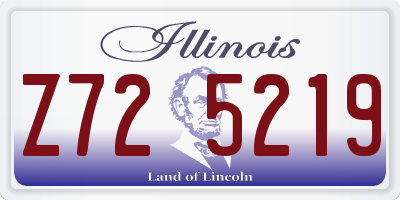 IL license plate Z725219