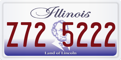IL license plate Z725222
